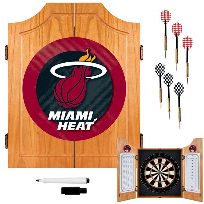 NBA Miami Heat NBA Wood Dart Cabinet Set at Sears.com