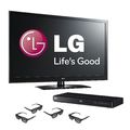 55” Class 3D 1080p LED LCD TV and 3D Blu-Ray Entertainment Bundle
