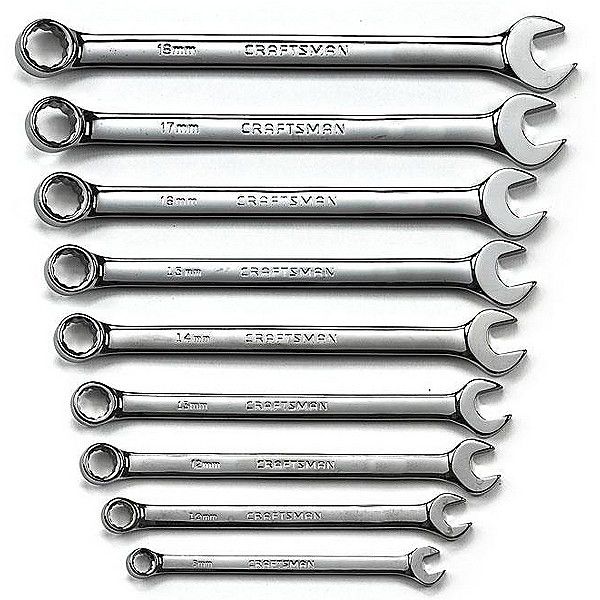 Craftsman 47239 9 pc. Metric 12 pt. Full Polish Long Pattern