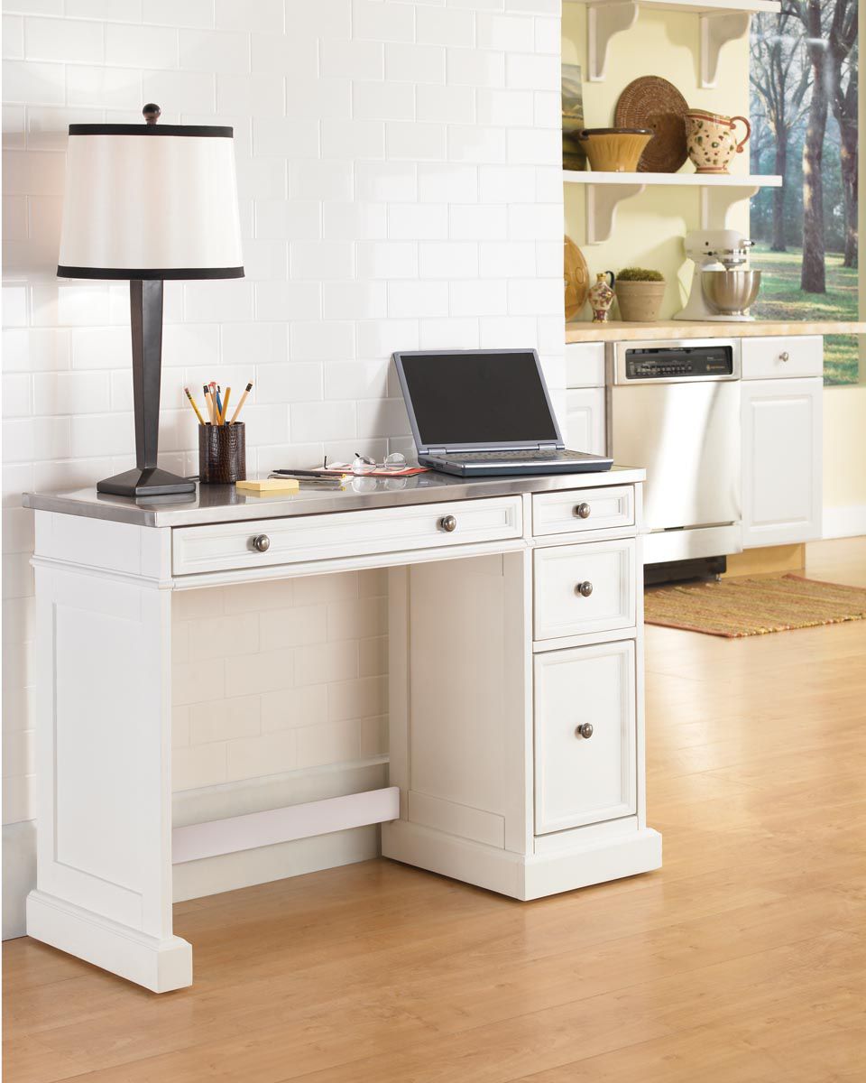 Home Styles Traditions Utility Desk with Stainless Top at mygofer.com