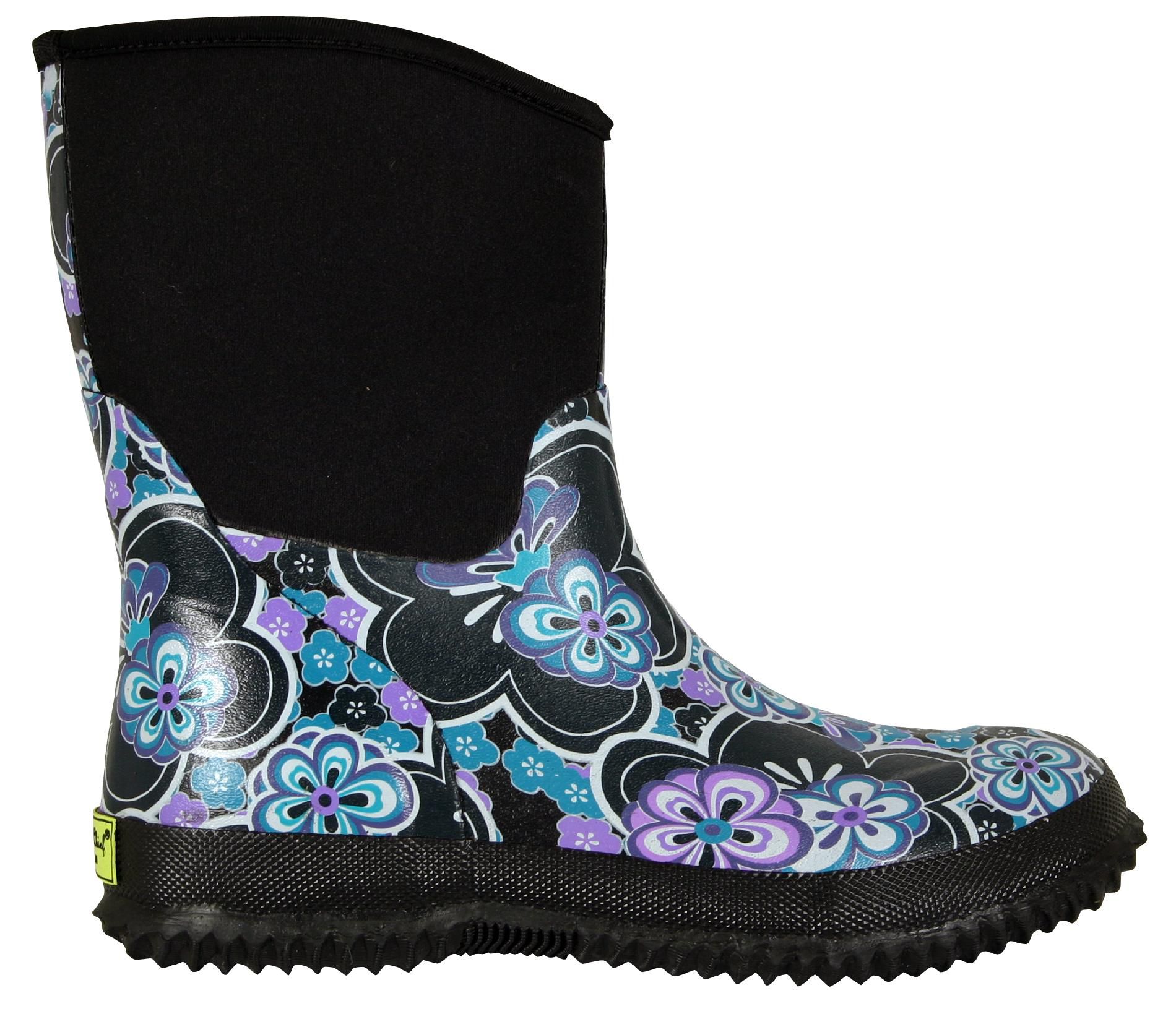 Western Chief Women's Neoprene Boot Floral Breezy - Blue