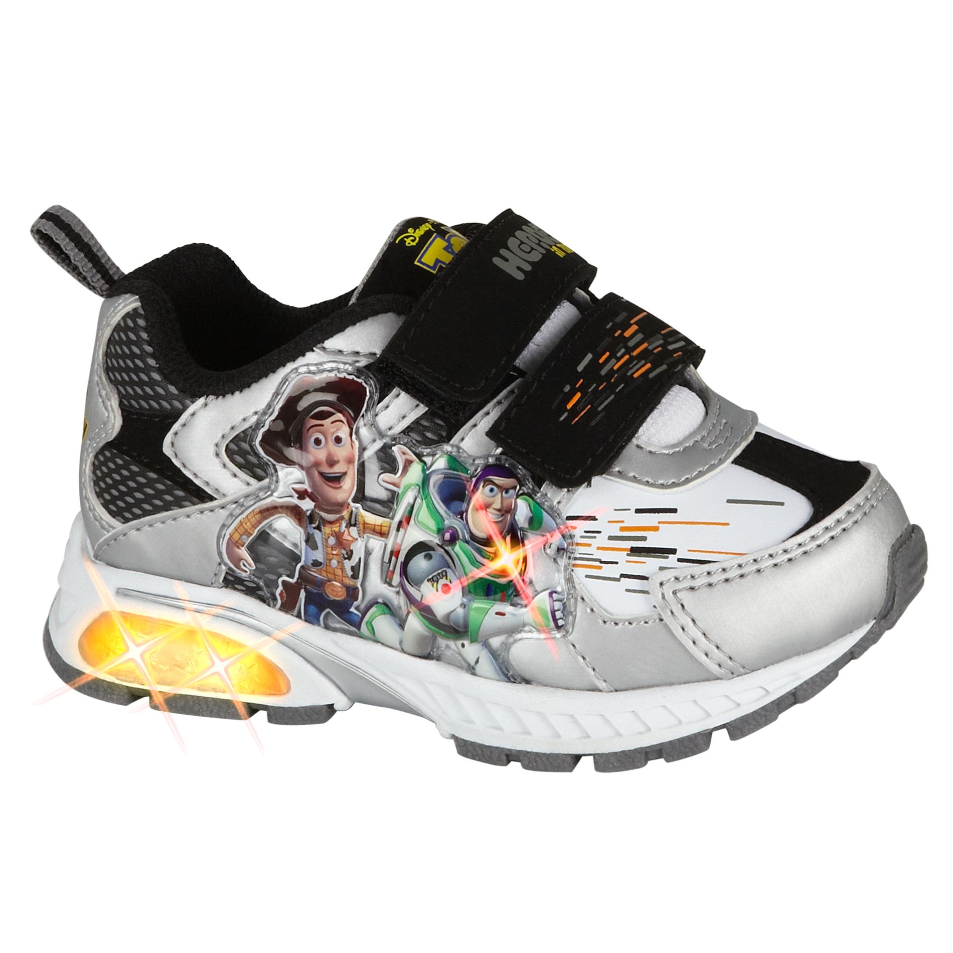 Disney Toddler Boy's Toy Story BZF 316 Lighted Athletic Shoe - Silver at Kmart.com