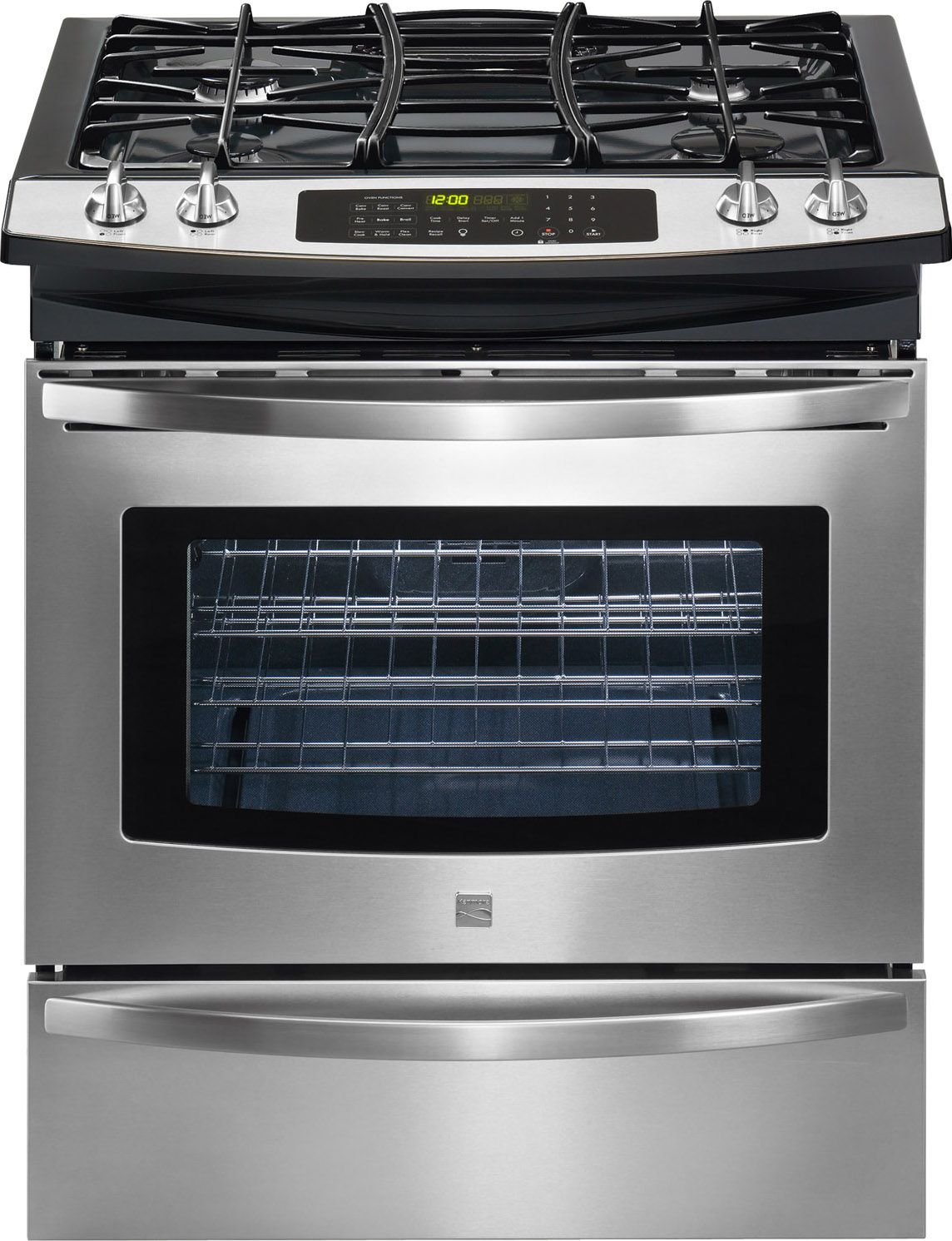 Kenmore 30 Gas Self Clean Slide-In Range with Convection Cooking Stainless Steel
