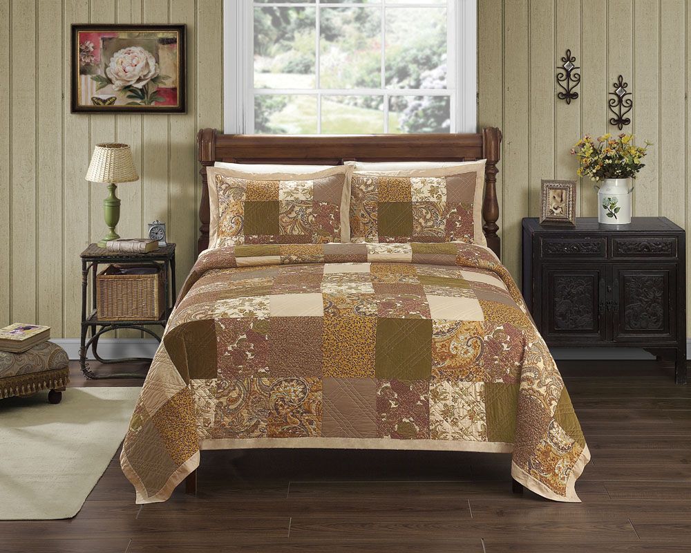 Country Living Hadley Tan King Quilt at Kmart.com