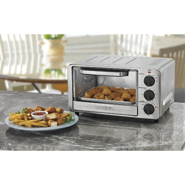 Waring Pro WTO450 Stainless Steel 4 Slice Toaster Oven Sears Hometown Stores