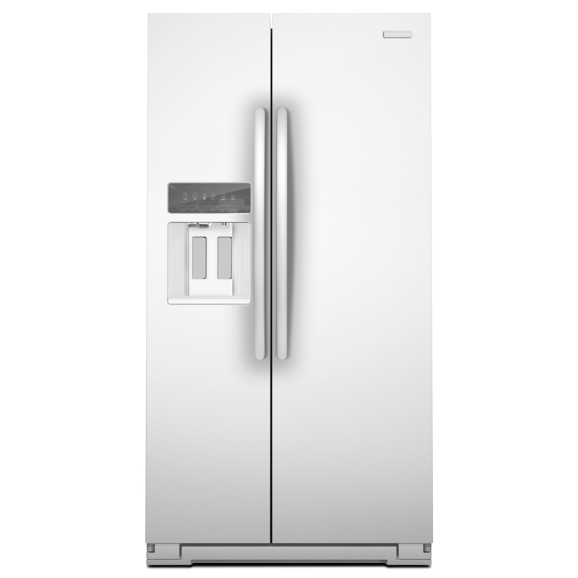 KitchenAid 23.9 cu. ft. Counter-Depth Side-by-Side Refrigerator - White