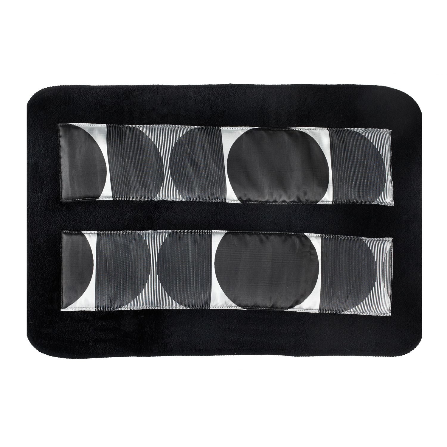 Popular Bath Products METRO"BLACK/SILVER"BATH RUG at Kmart.com