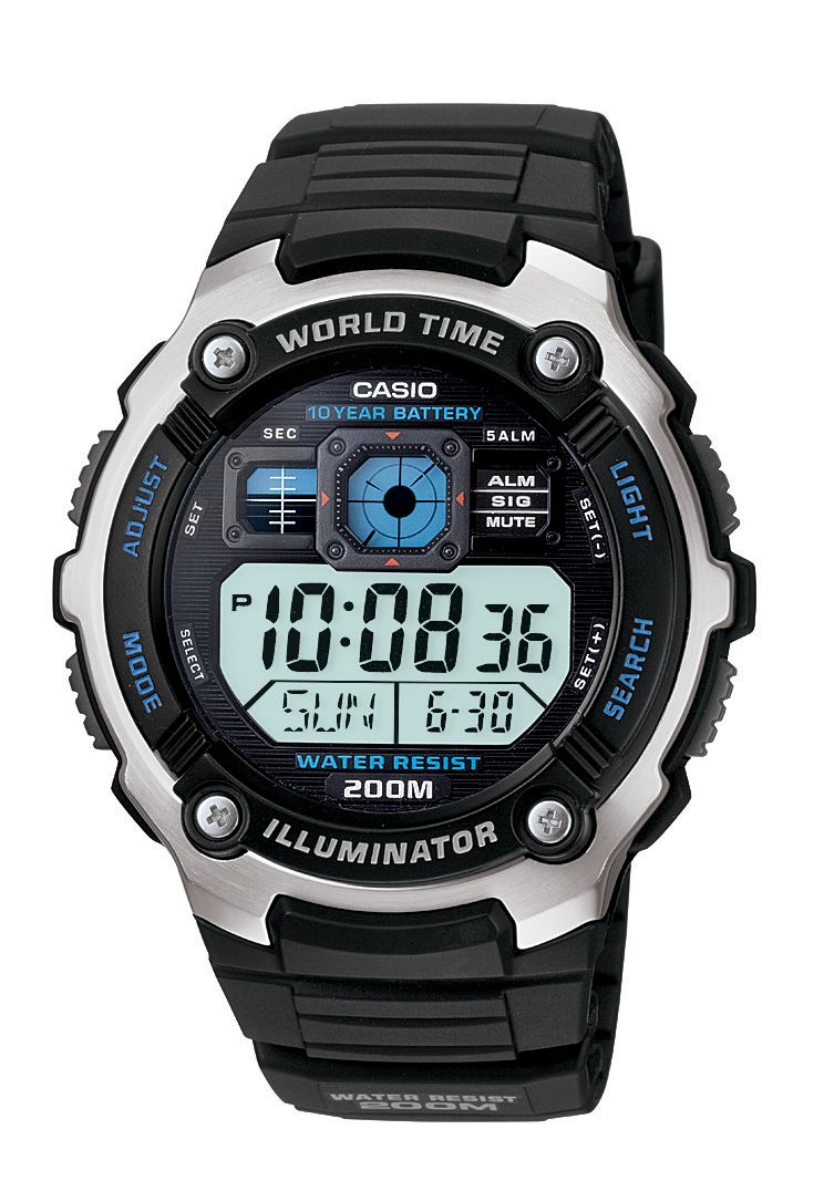Casio Mens G Shock Multi Function Watch w/Digital Dial and Black