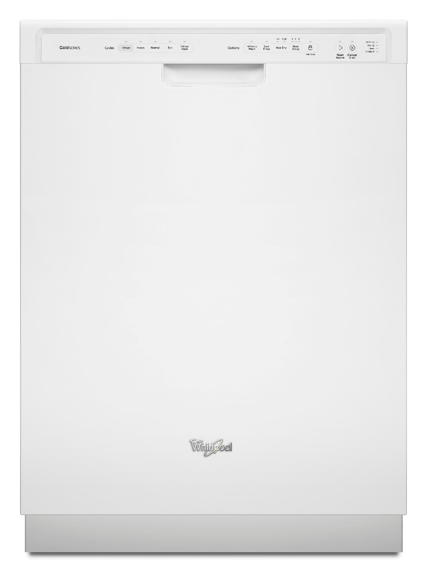 Whirlpool WDF750SAYW Dishwasher in White with Stainless Steel Tub