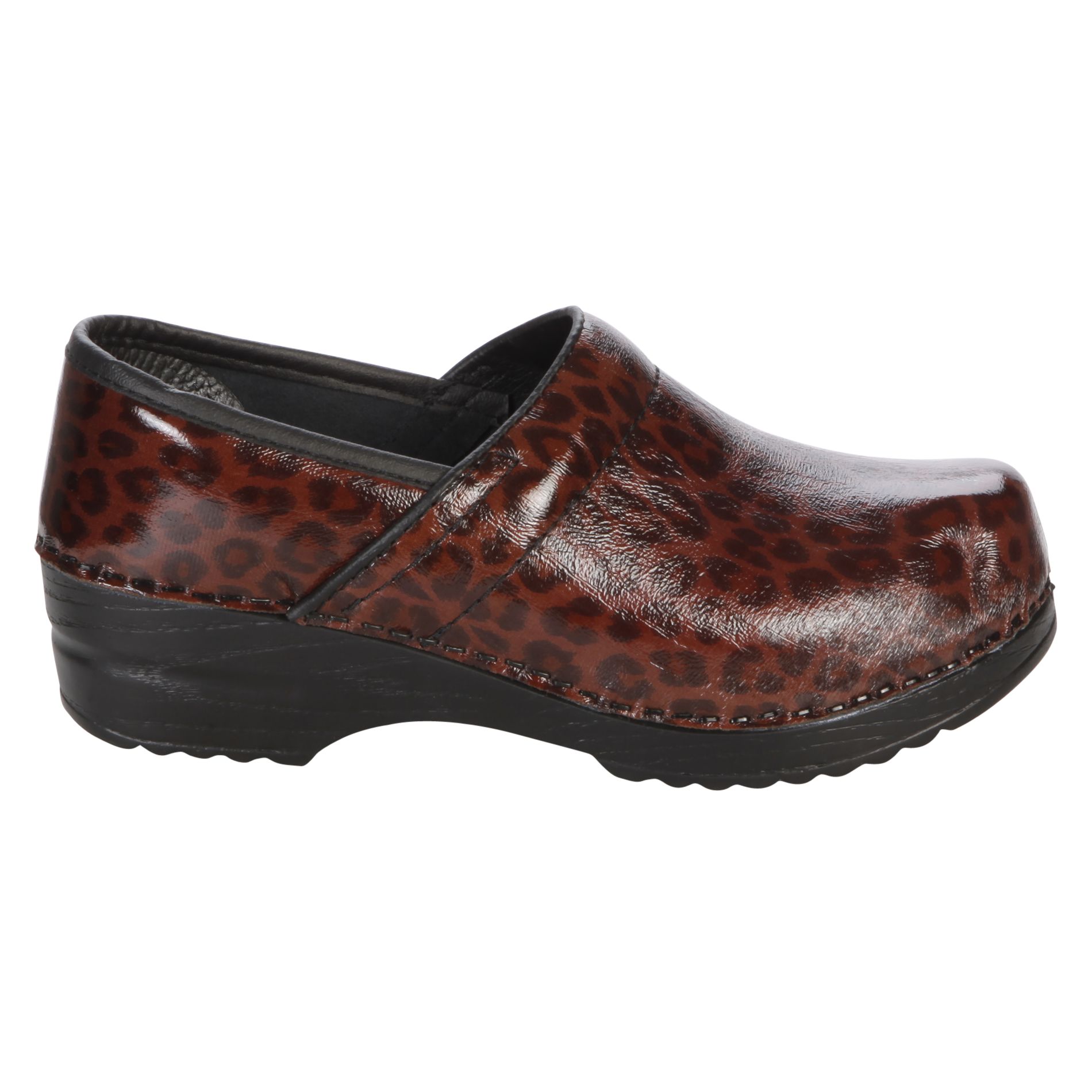 Italian Shoemakers, Inc. Womens Patent Clog 1010 F9 - Cheetah - Shoes ...
