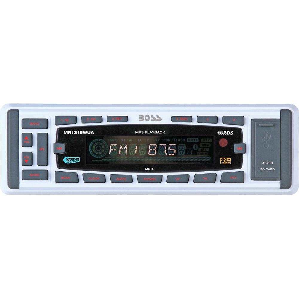 Boss Marine MP3 Compatible Digital Media Receiver with USB and SD Memory Ports - MR1315WUA