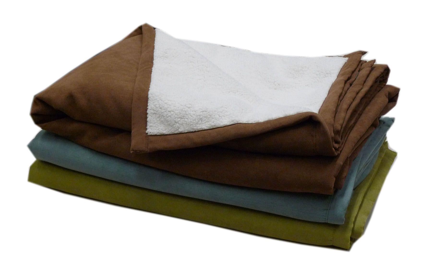 Carolina Pet Large Faux Suede & Cloud Sherpa Throw - Chocolate at Kmart.com