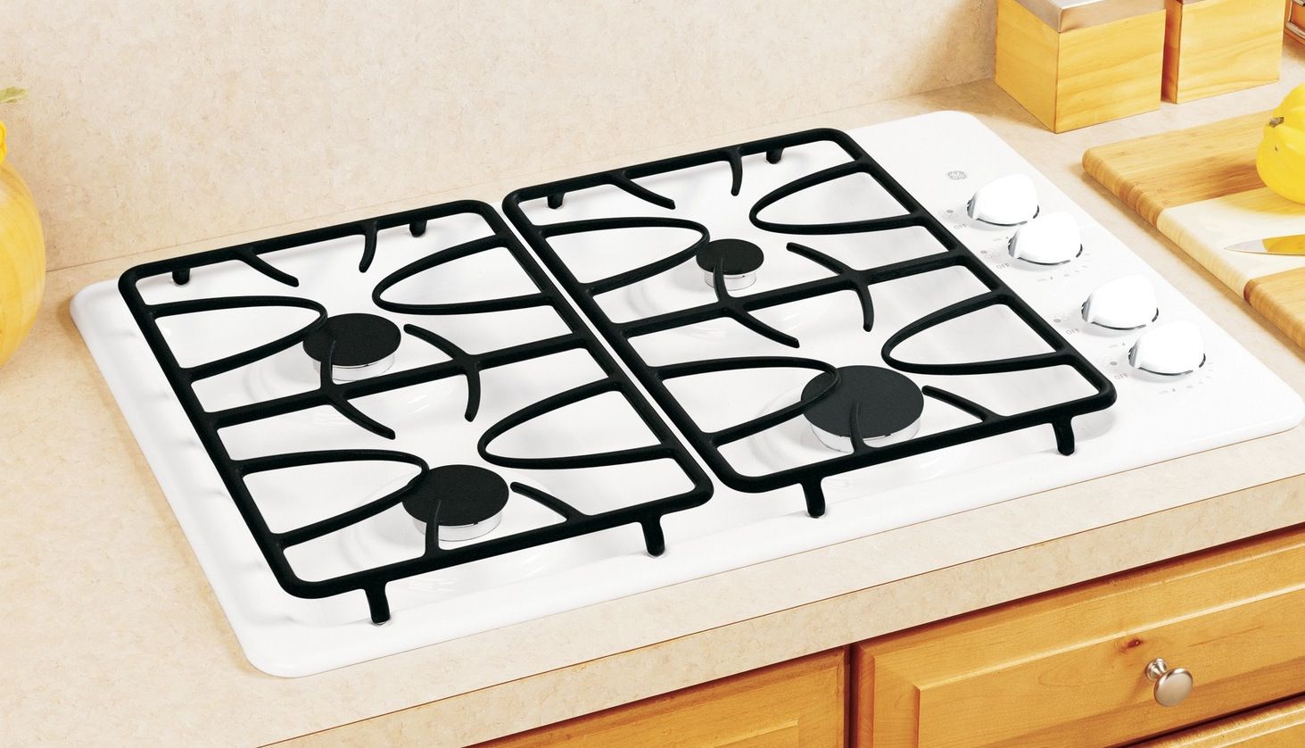 GE Gas Cooktops GE 30 Gas Cooktop White