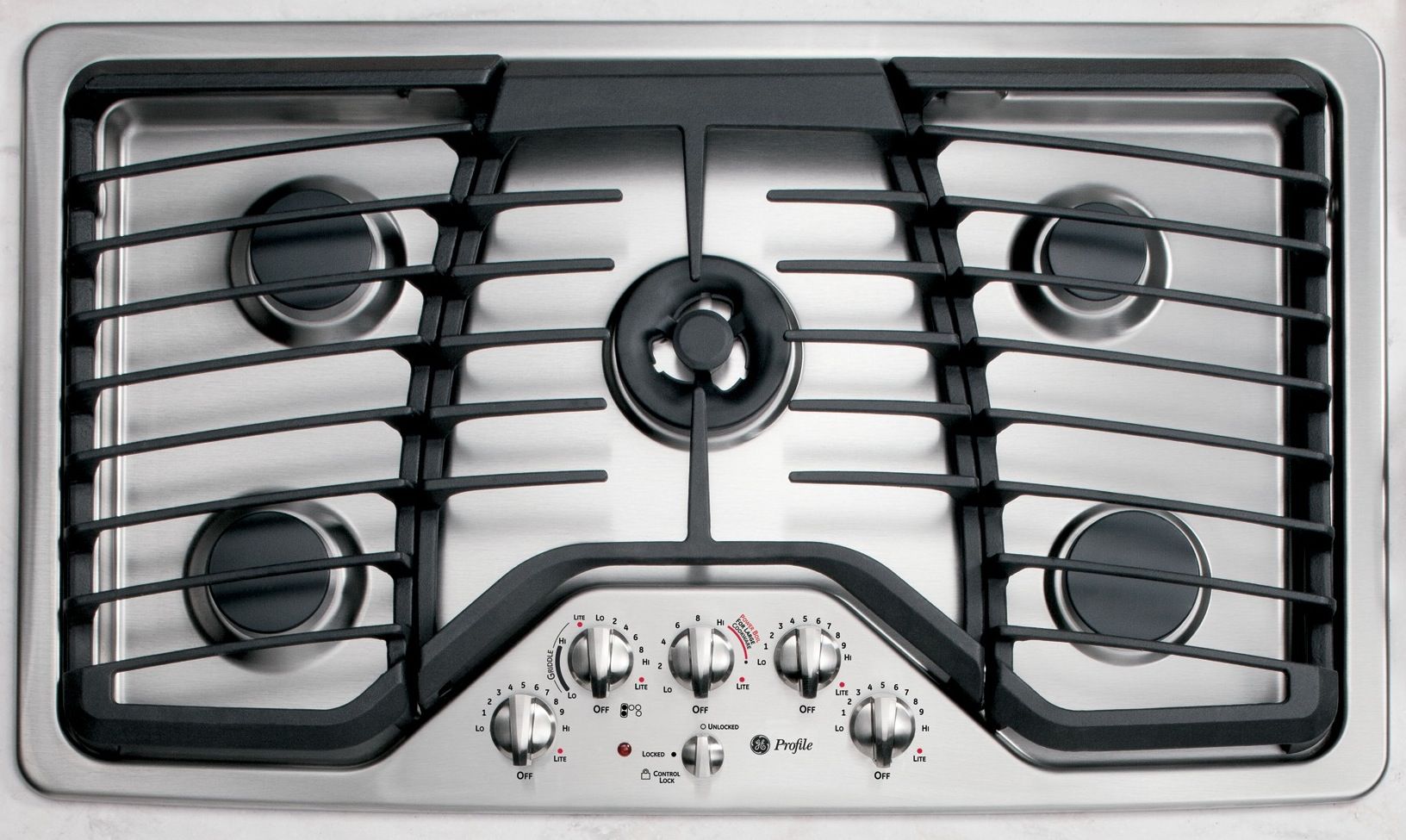 GE Profile Series 36 Gas Cooktop - Stainless Steel