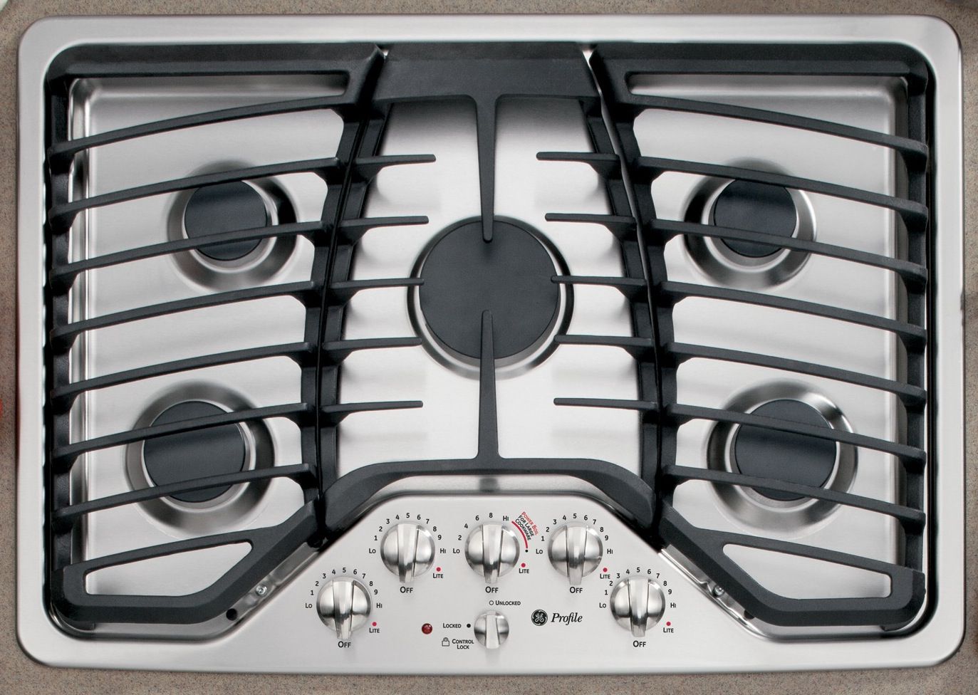 GE Profile Series 30 Gas Cooktop - Stainless Steel