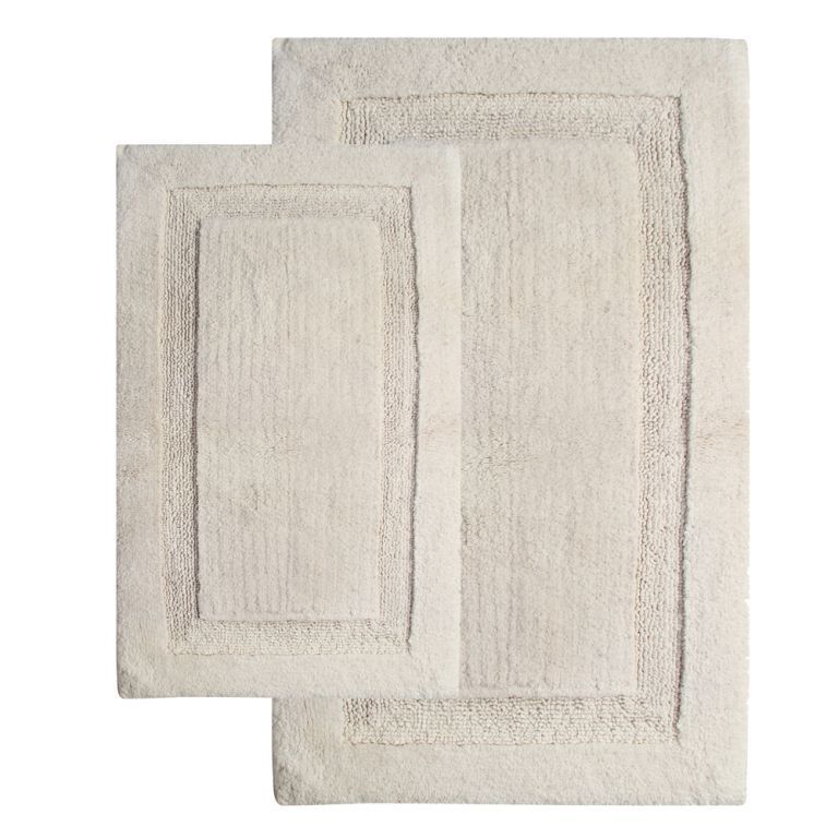 Chesapeake Merchandising 2 Piece Olympia Bath Rug Set - 21"x34" & 24"x40" - Ivory color at Kmart.com