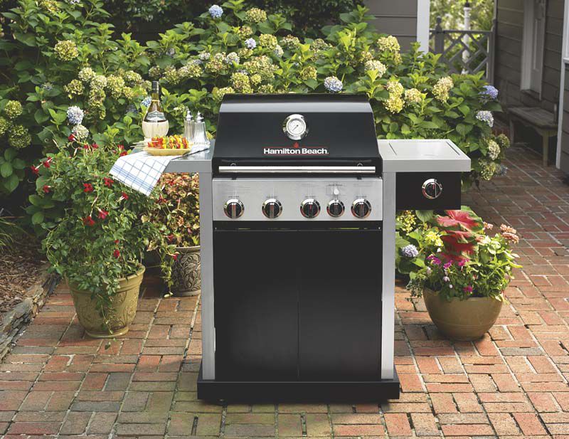 Hamilton Beach 4-Burner GrillStation? Gas Grill