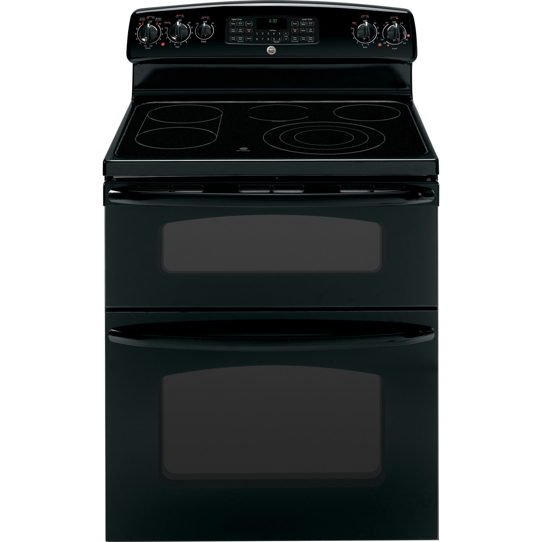 GE 30" Freestanding Electric Range w/ Double Convection Oven - Black at Sears.com