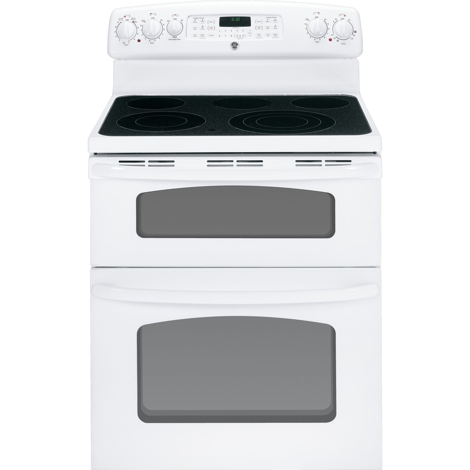 GE 30" Freestanding Electric Range w/ Double Oven - White at Sears.com