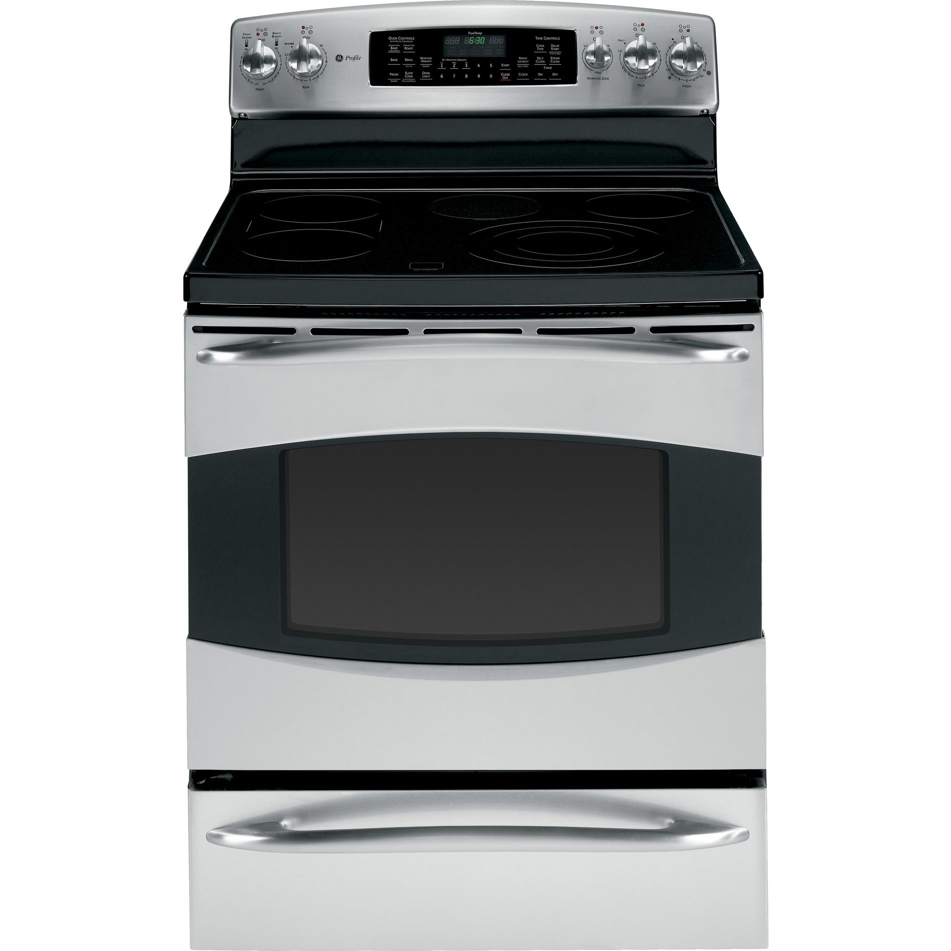 GE Profile Series 5.3 cu. ft. Electric Range w/ Convection and Warming Drawer - Stainless Steel