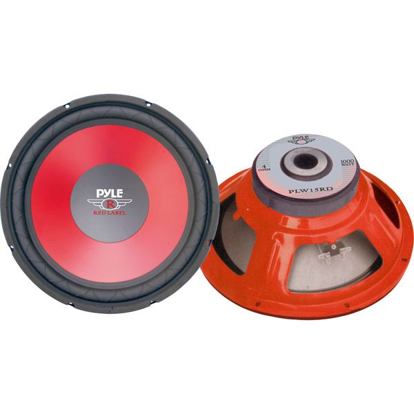 PLW15RD 15" Red Cone High Performance Subwoofer -
