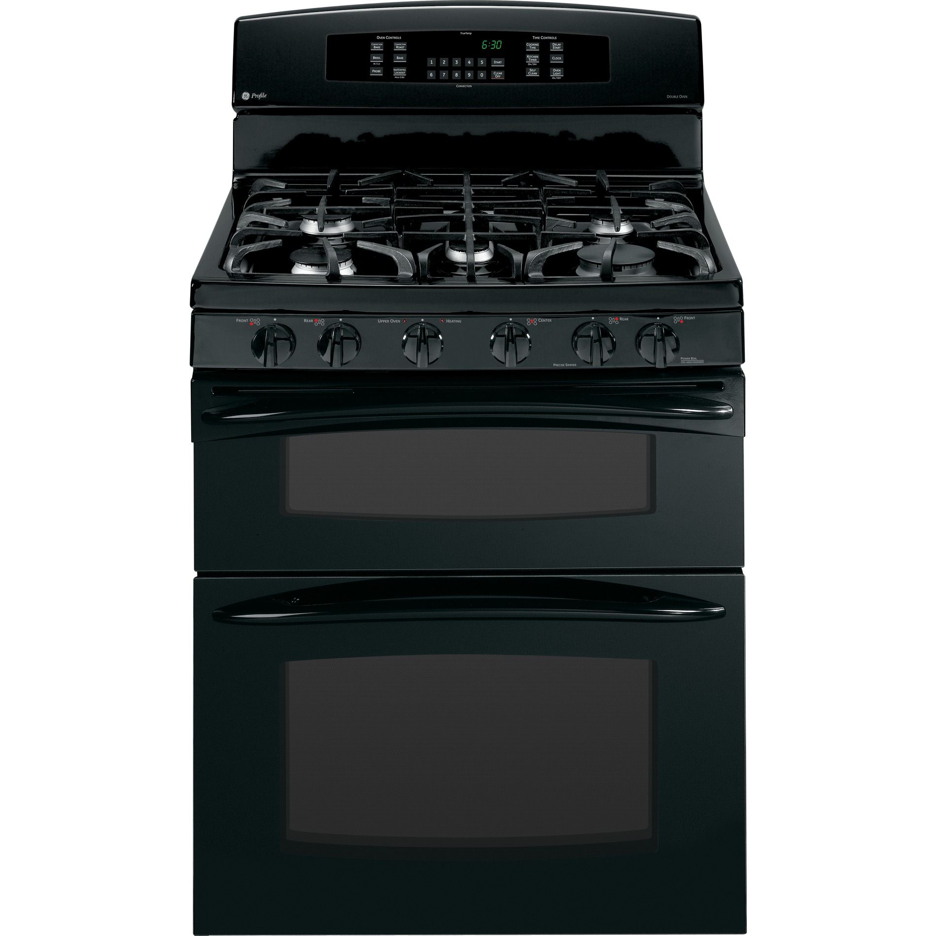 GE Profile™ Series 30" Freestanding Gas Range w/ Double Convection Oven - Black at Sears.com