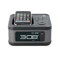 Mini Alarm Clock Radio w/ iPod&reg; and iPhone&reg; Dock - Black
