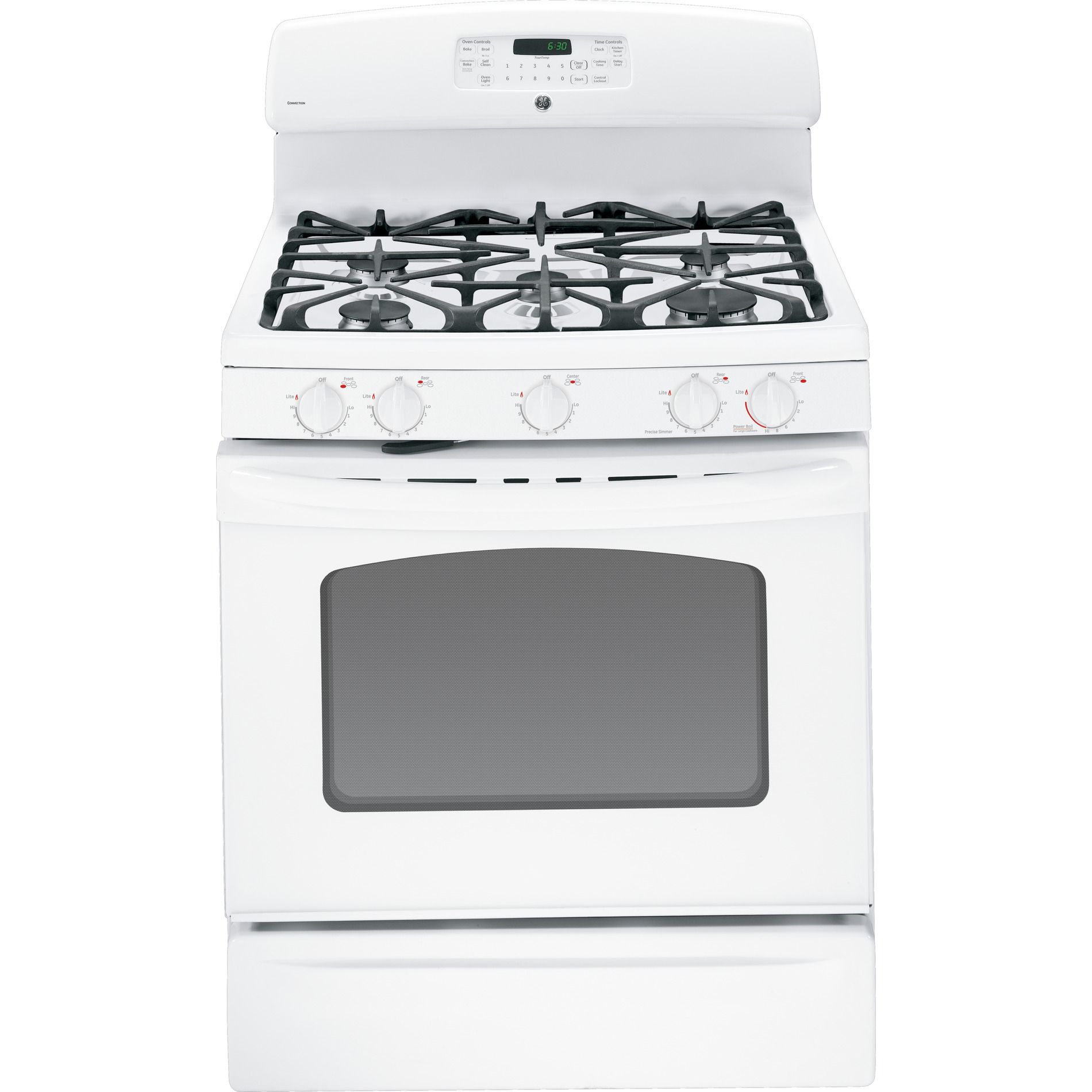 GE 30" Freestanding Gas Range w/ Convection, White at Sears.com