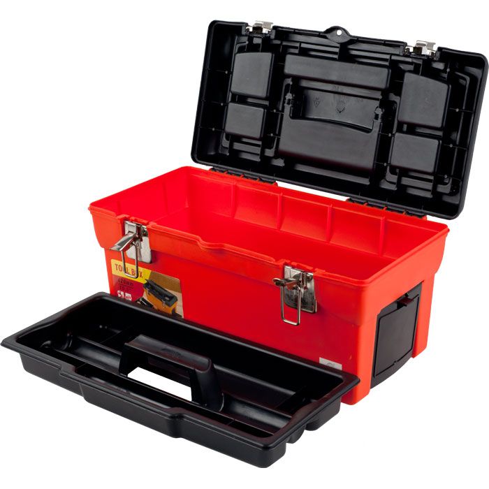 Trademark Tools Utility Box w/ 7 Compartments & Tray