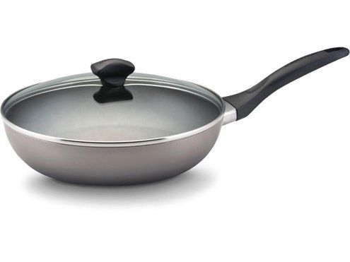 Farberware Dishwasher Safe Nonstick 10.5 in. Covered Fry Pan  Champagne