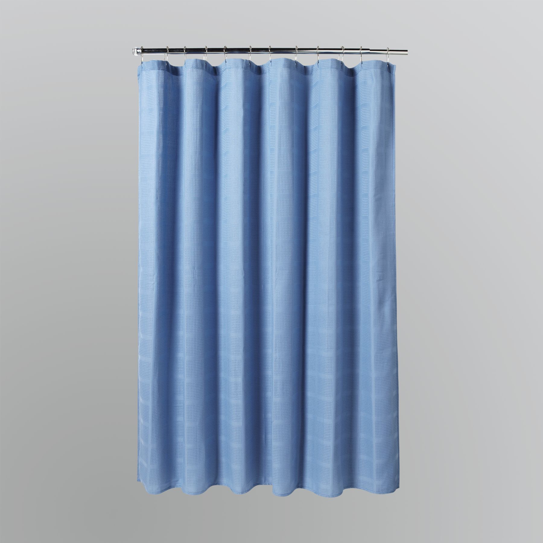 Home Solutions Waffle Squares Blue Shower Curtain at Kmart.com