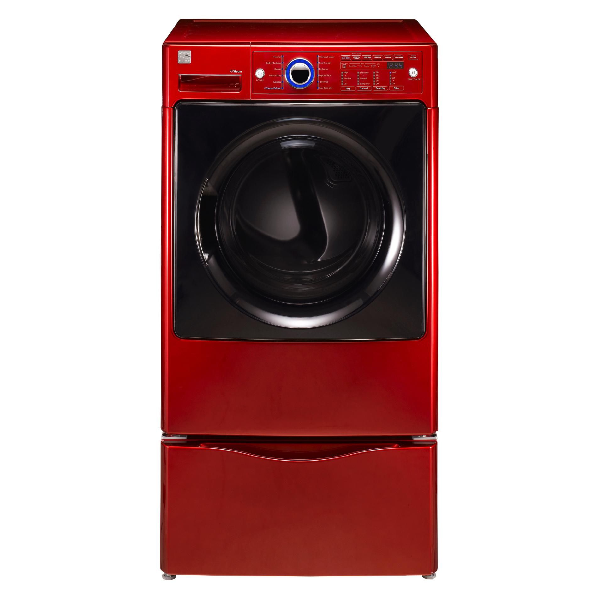 Kenmore Elite 7.4 Cu. Ft. Electric Steam Dryer Red Trudoo