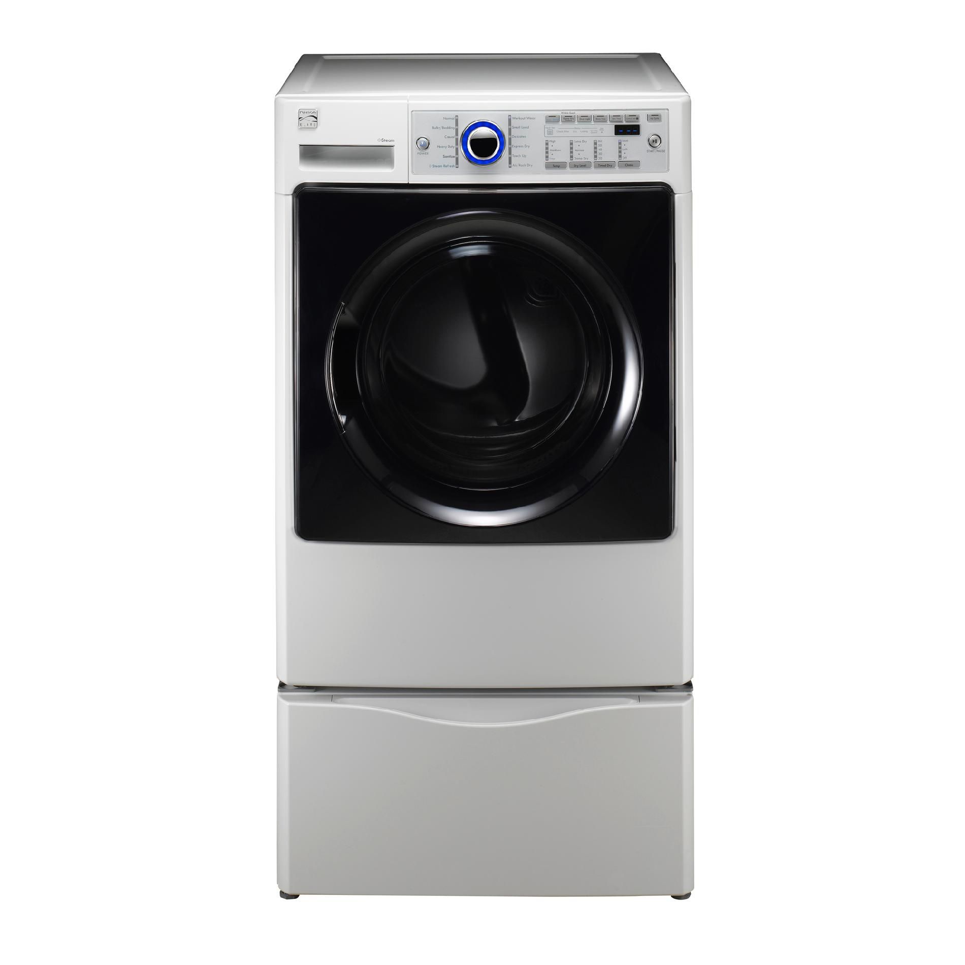 Kenmore Elite 7.4 Cu. Ft. Gas Steam Dryer White Trudoo