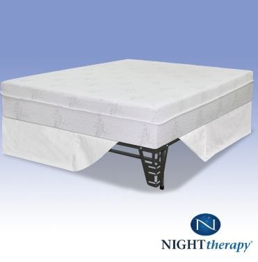 Night Therapy 10 Inch Eco Memory Foam Mattress Complete Set Queen
