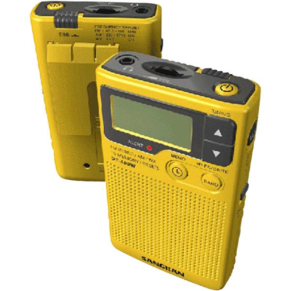 Sangean America Digital AM/FM/Weather Alert Pocket Radio - DT-400W Standard AA