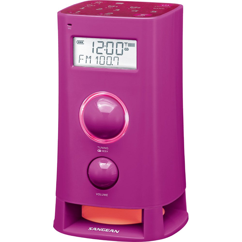 Sangean America Pink Multi-Function Upright AM/FM Digital Radio - K-200 PINK