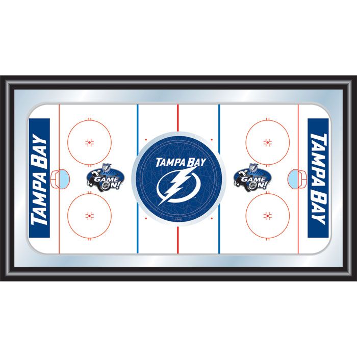 NHL Tampa Bay Lightning Framed Hockey Rink Mirror