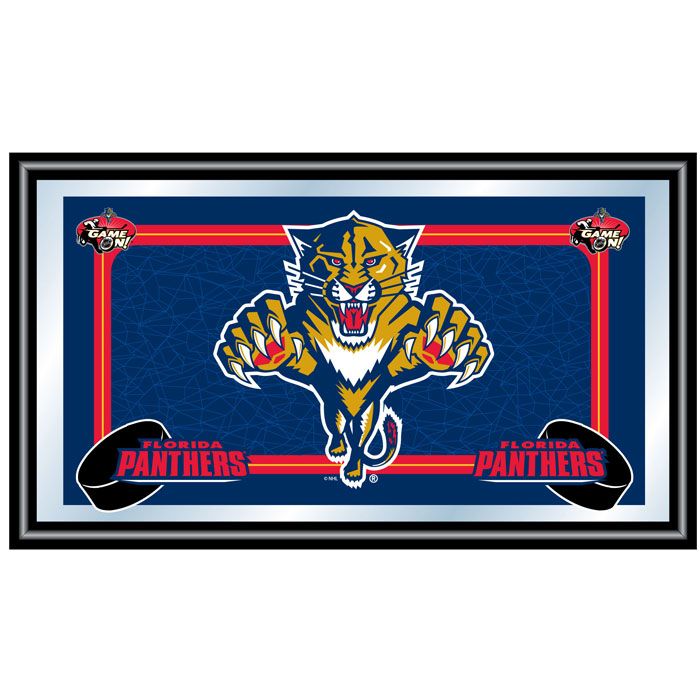 Trademark NHL Florida Panthers Framed Team Logo Mirror