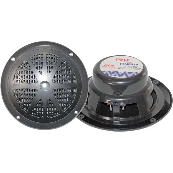 Pyle Hydra Series 120-Watt 6 5  2-Way Marine Speakers-Black