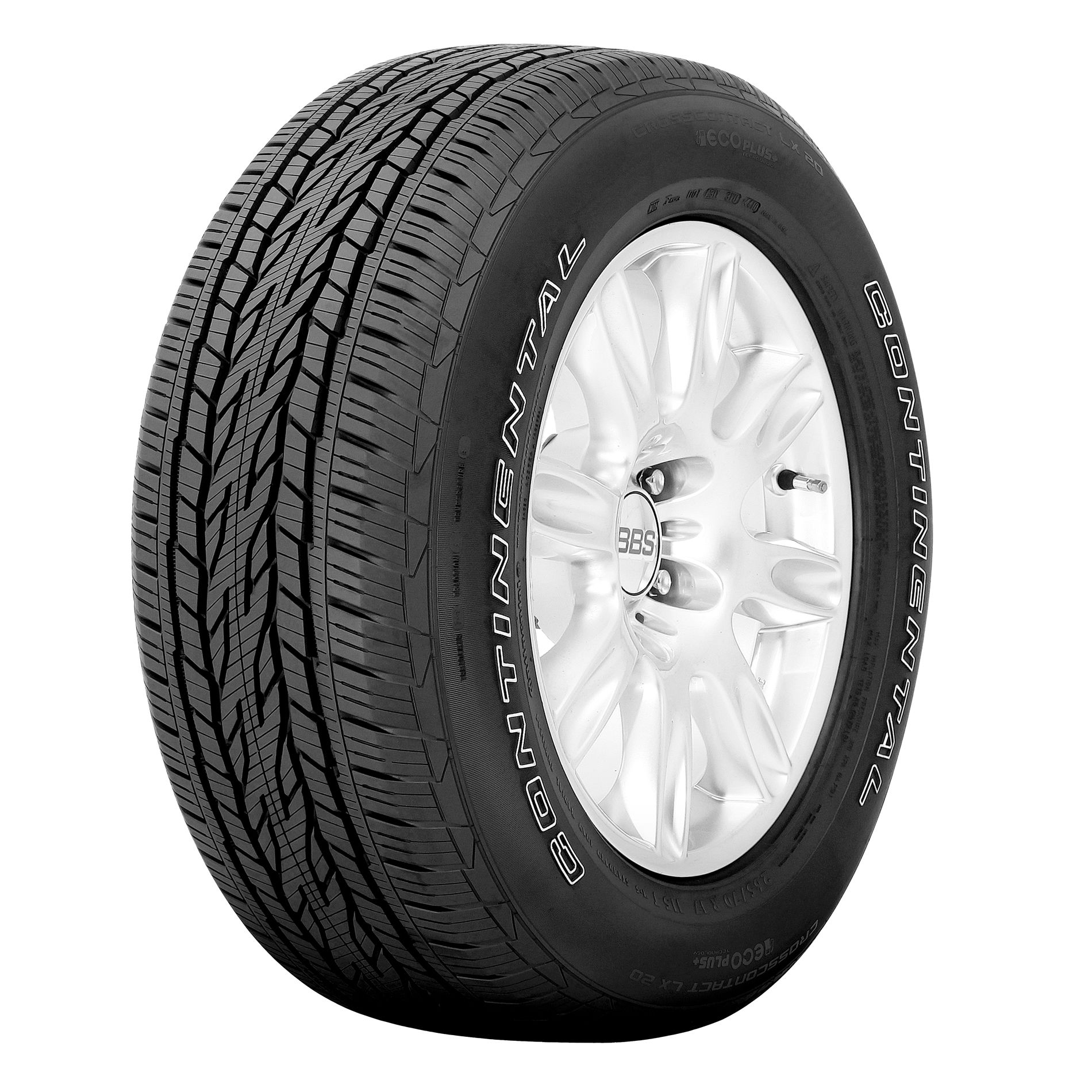Continental CrossContact LX20 Ecoplus - 265/70R17 115T OWL - All Season Tire 265-70-17