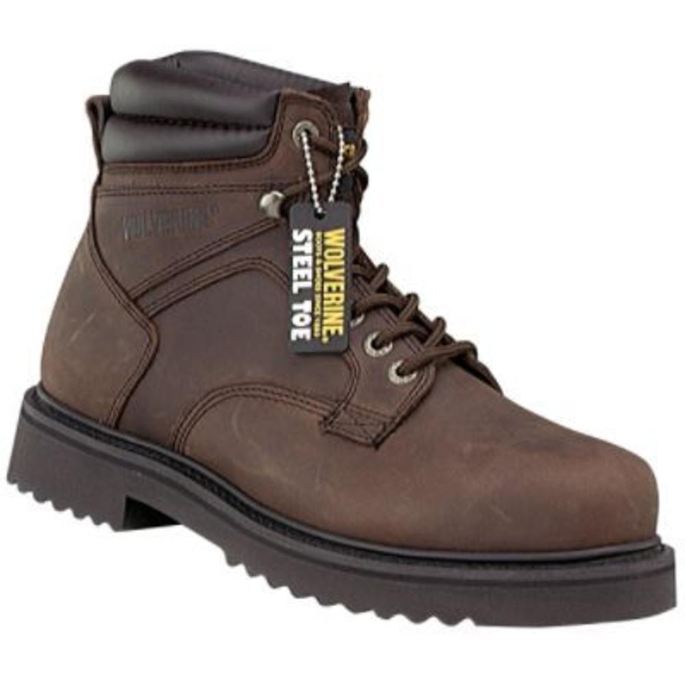 Men's 6" Steel Toe Work Boot - Brown