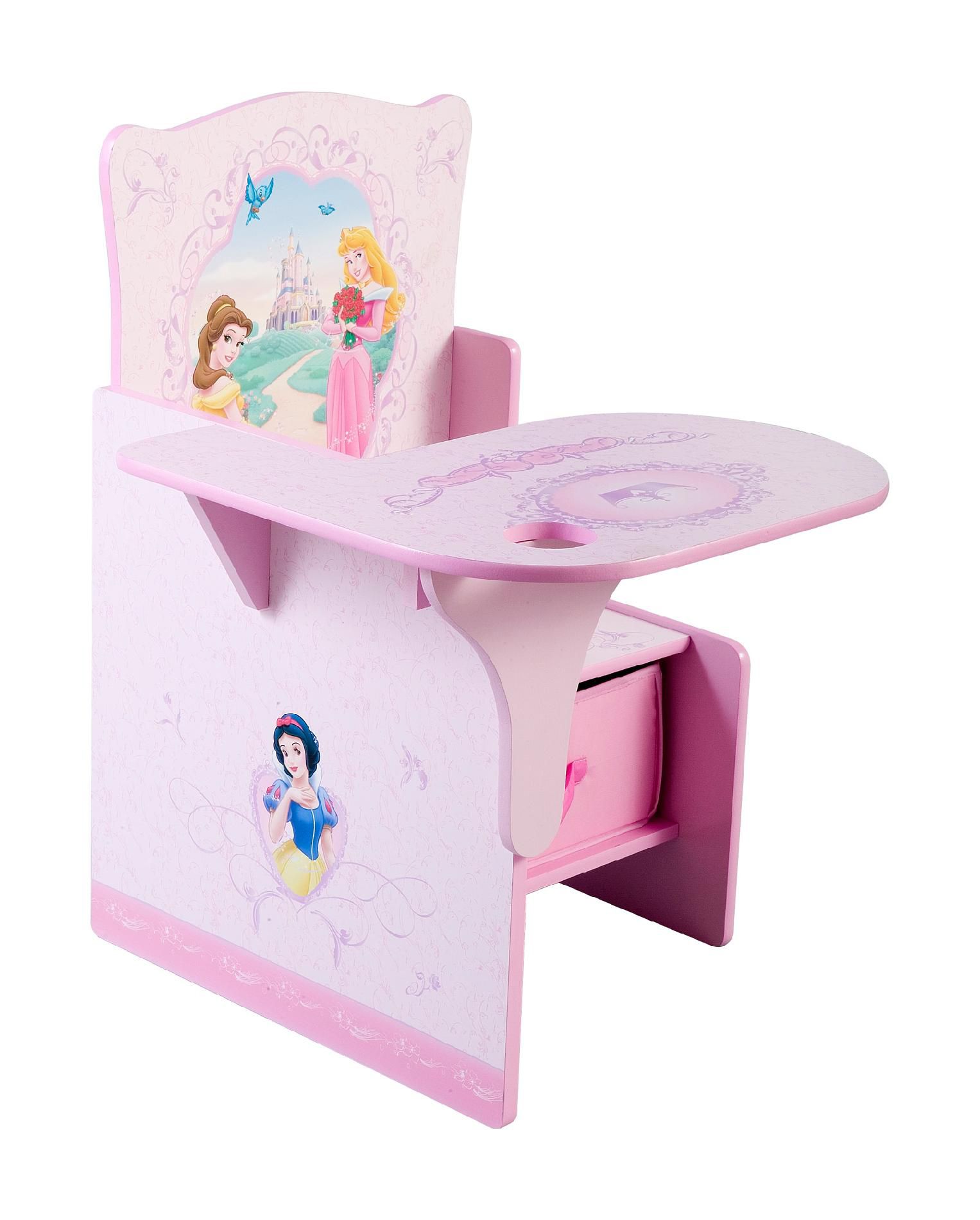 minnie mouse chair desk with storage bin