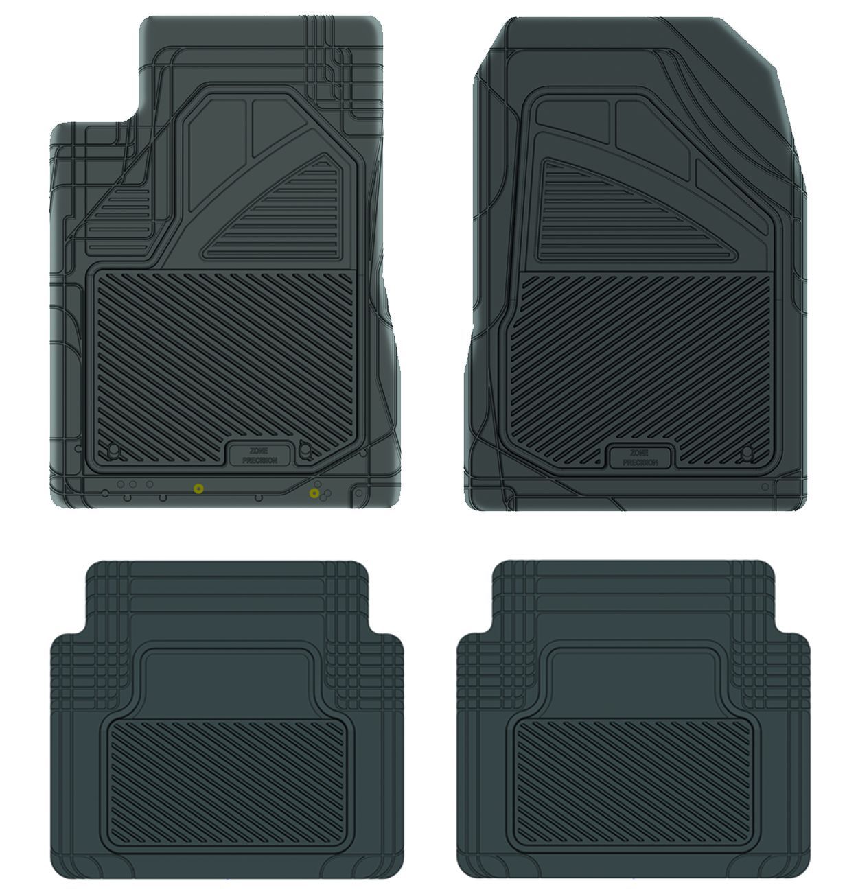 Kustom Fit Precision All Weather Car Mat for Honda Civic 2001-2005 - Color: Black