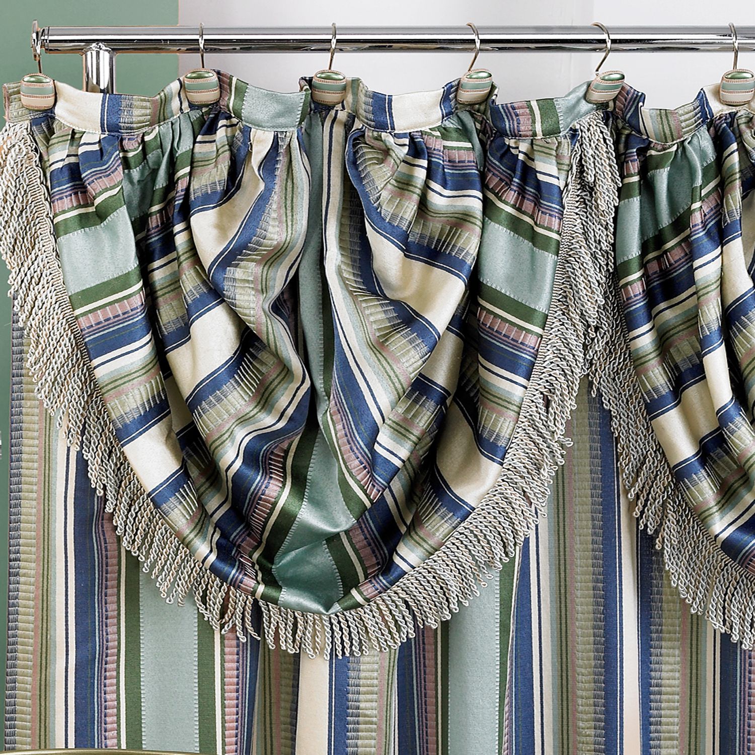 Popular Bath Products CONTEMPO"BLUE"6X6 W/ATTACH VALANCE" at Kmart.com