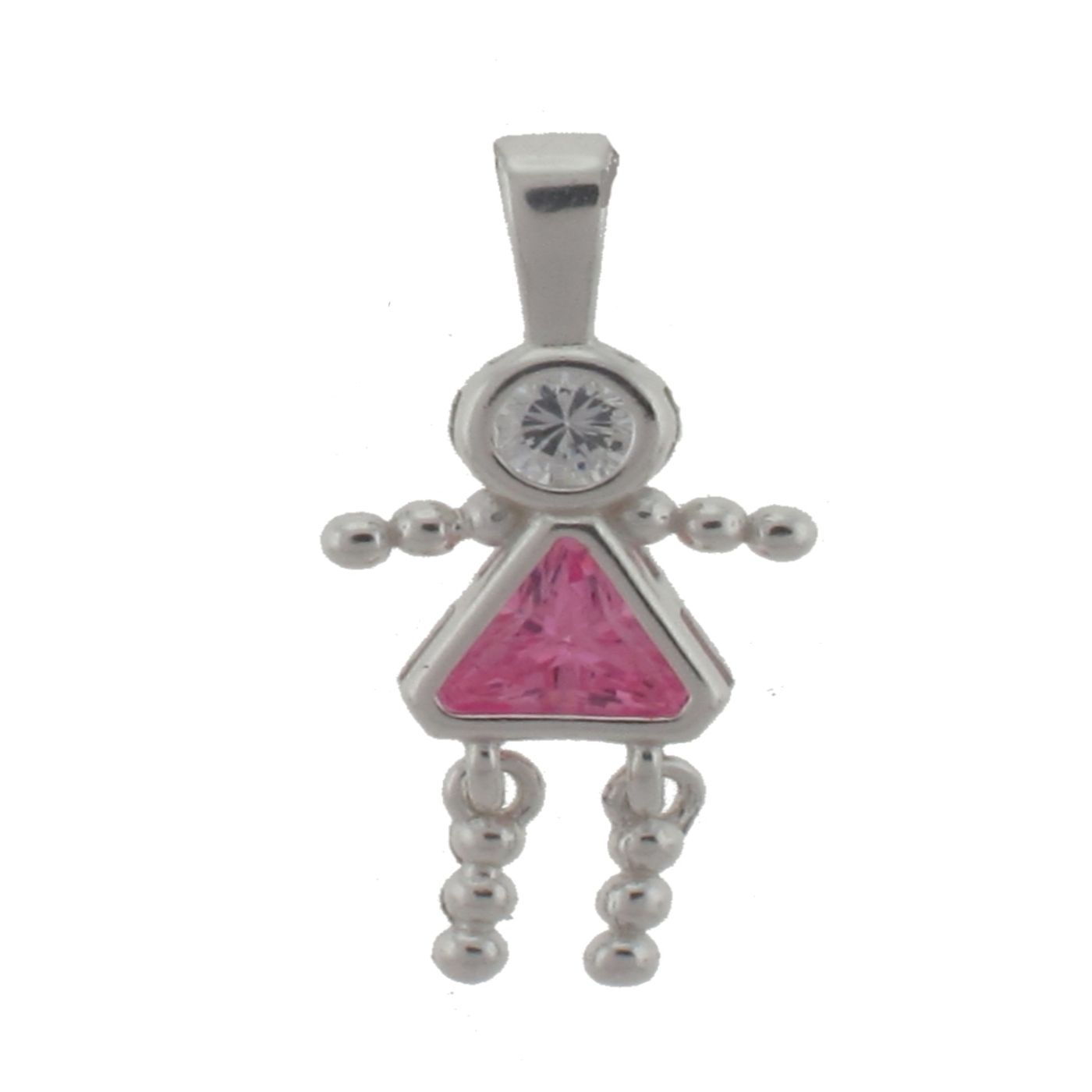 Birthstone Babies Sterling Silver October Girl Pendant at Sears.com