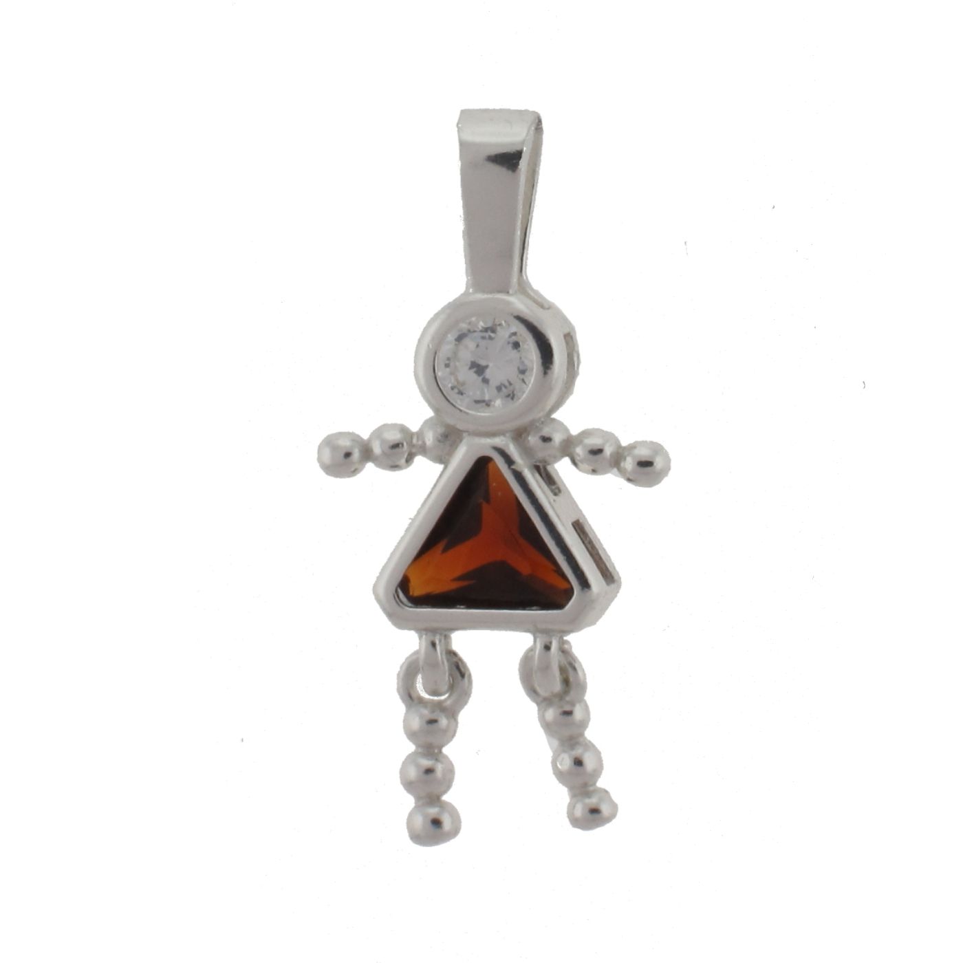 Birthstone Babies Sterling Silver January Girl Pendant at Kmart.com