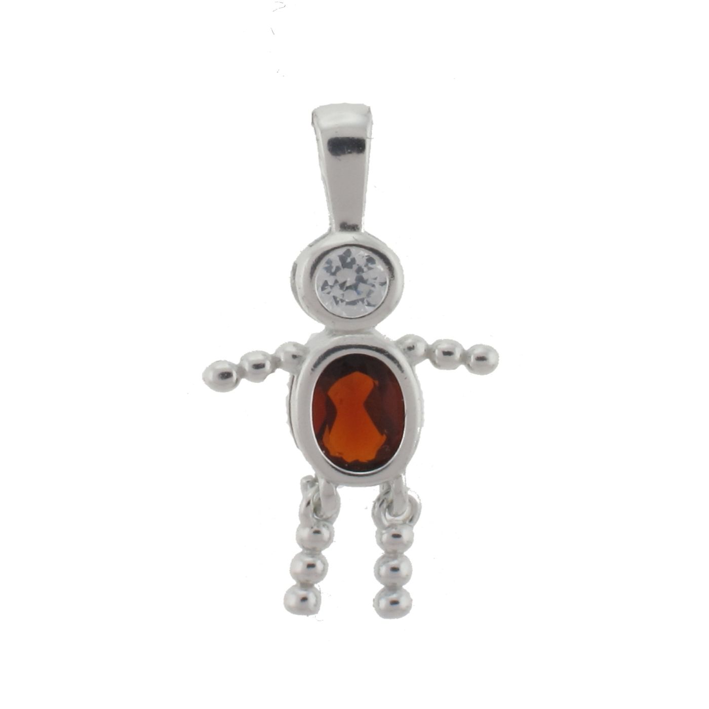 Birthstone Babies Sterling Silver January Boy Pendant at Kmart.com