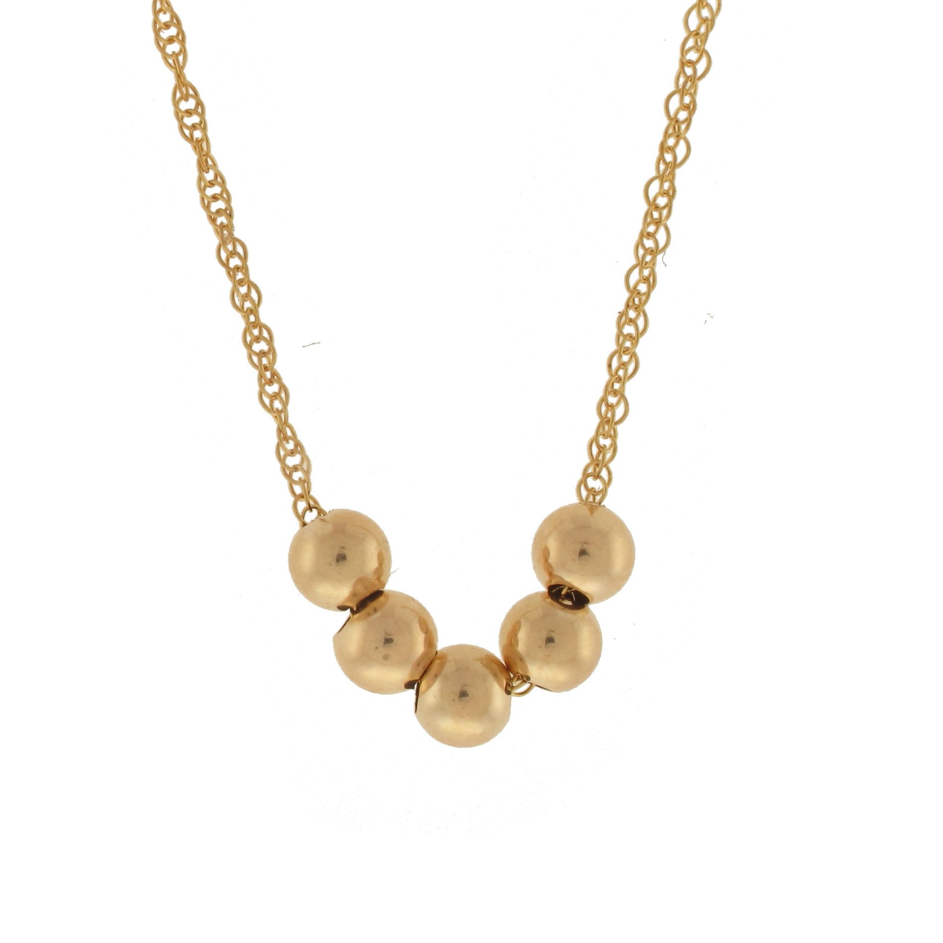 Birthstone Babies 18 Inch GoldFilled Pendant Chain with 10kt Beads