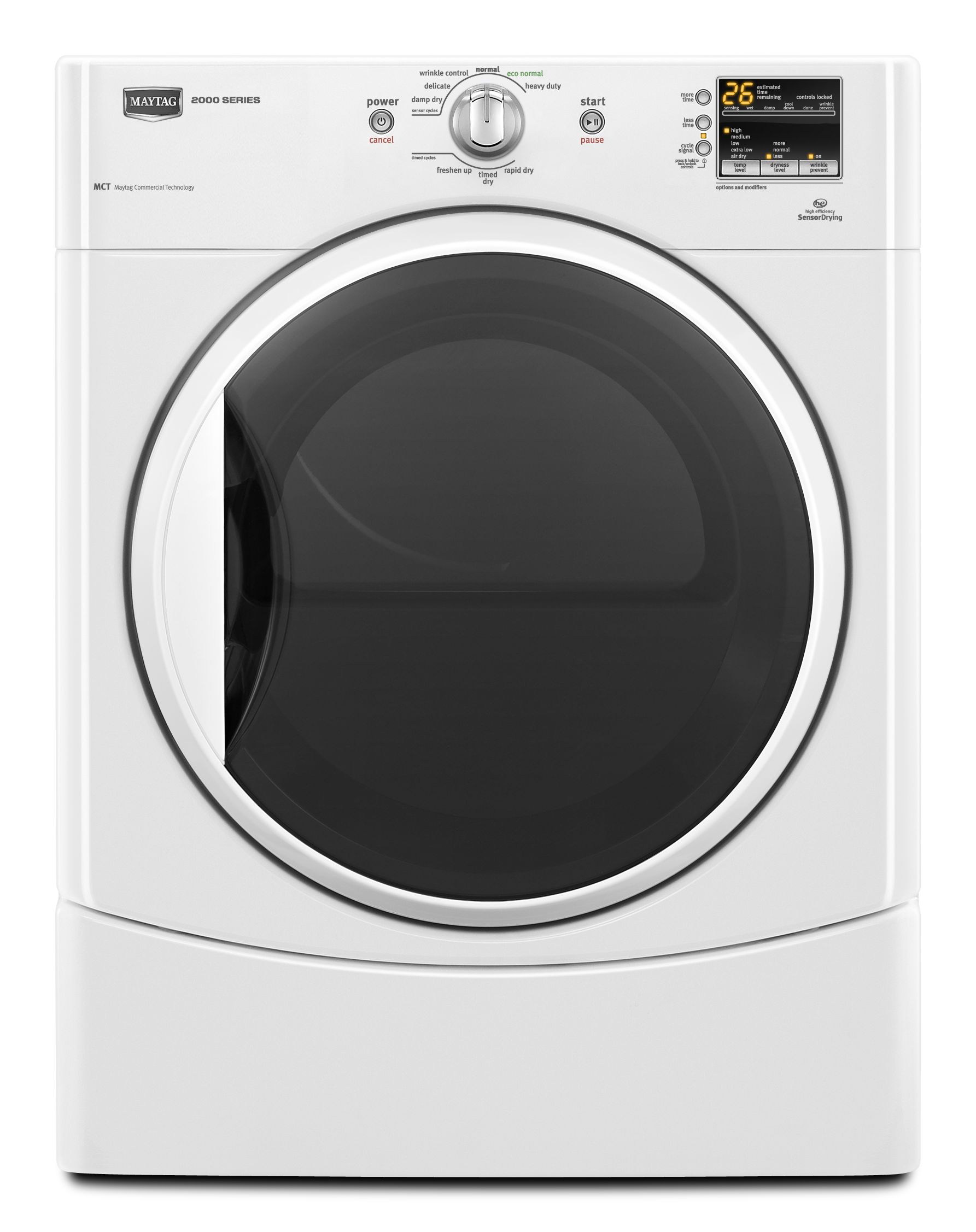 6.7 cu. ft. Electric Dryer - White