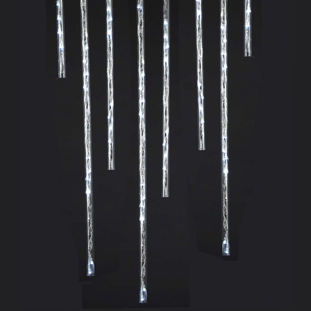 Kurt S. Adler Indoor/Outdoor 144-Light Winter White Meteor Shower LED Light Sticks